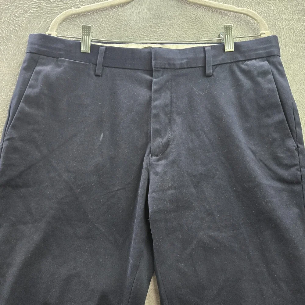 Banana Republic Men Pants 35x32 Blue Fulton Chino Straight Mid Rise READ